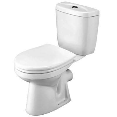 Унитаз-компакт Santek Анимо, прямой выпуск, 2 режима, сиденье полипропилен, WH302132 купить в отделе магазина Экономстрой