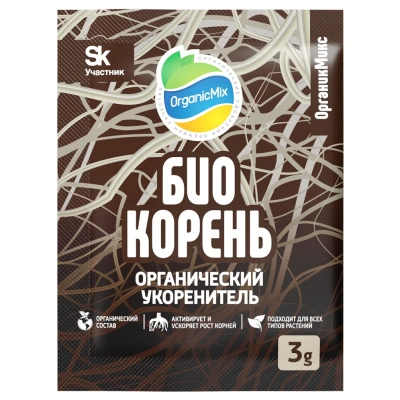 БиоКорень удобрение ОрганикМикс, для укоренения, 3 гр