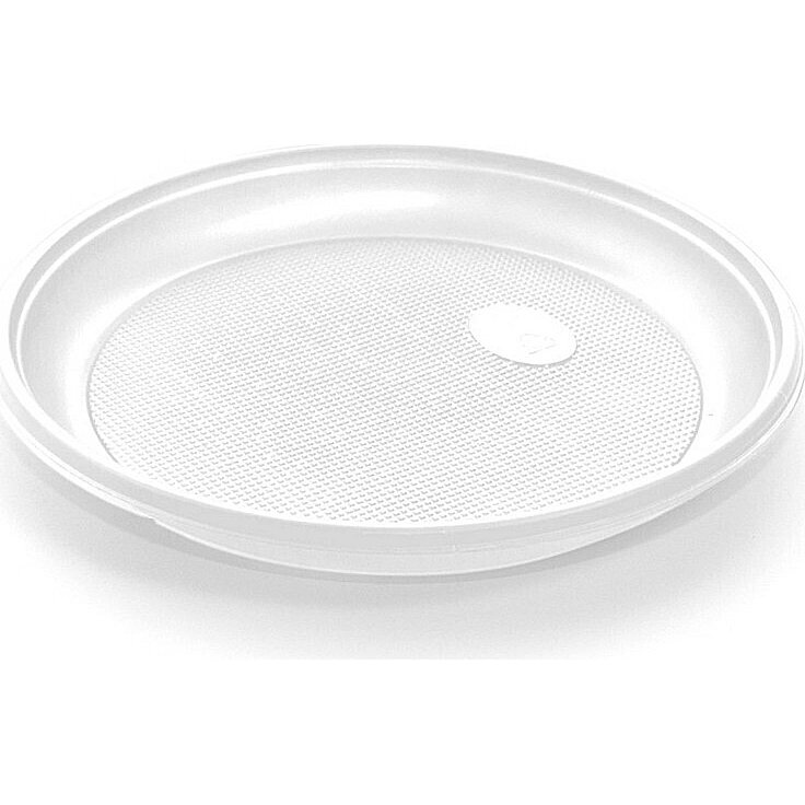 Тарелки одноразовые, белые, 220 мм (12 шт) купить в отделе Аксессуары для пикника магазина Экономстрой