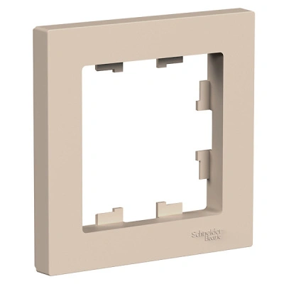 Рамка 1-постовая Systeme Electric AtlasDesign, песочная (ATN001201) купить в отделе магазина Экономстрой