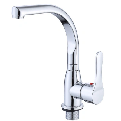 Смеситель для кухни однорычажный с высоким изливом SMV GROUP нержавеющая сталь, хром купить в отделе магазина Экономстрой