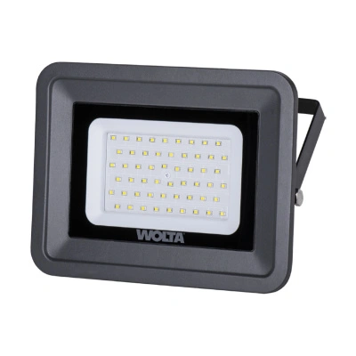 Светодиодный прожектор Wolta, WFL-50W/06, 50 Вт, 5700К, IP65, 4500 Лм, серый купить в отделе магазина Экономстрой