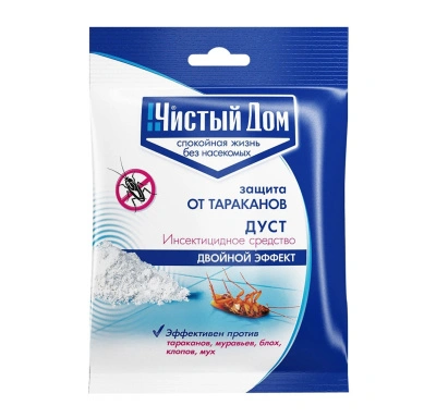 Средство от муравьев,тараканов, блох, клопов Чистый Дом 50 г 02-452 купить в отделе магазина Экономстрой