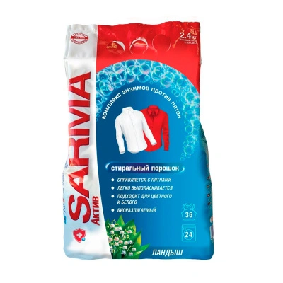 Стиральный порошок Сарма Актив Ландыш 2,4 кг 24458/01032 купить в отделе магазина Экономстрой