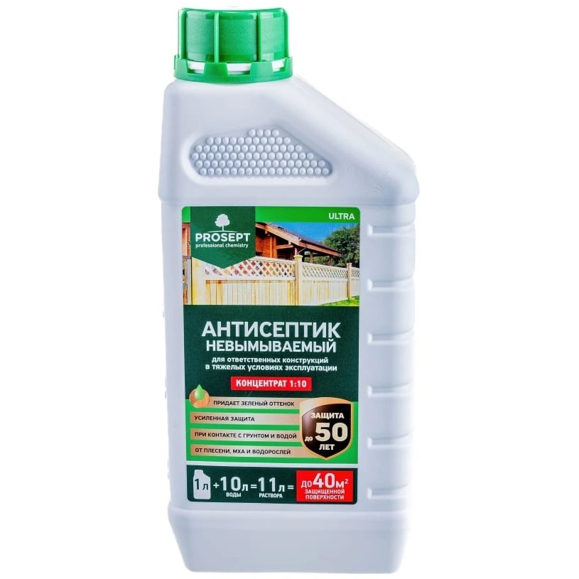 Антисептик для агрессивных условий Prosept Ultra, невымываемый, 1 л купить в отделе Биозащита магазина Экономстрой