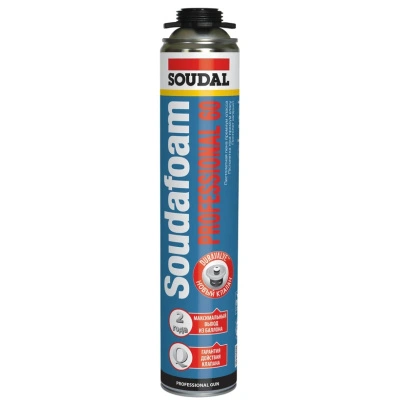 Пена монтажная профи Soudal, Soudafoam, всесезонная, 750 мл купить в отделе магазина Экономстрой