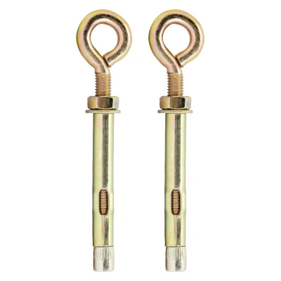 Анкерный болт с кольцом, желтый цинк, 10x60 мм (2 шт) купить в отделе магазина Экономстрой