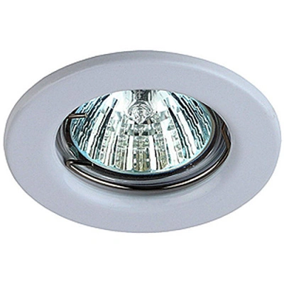 Светильник ЭРА ST1 WH MR16 12/220V, сталь, штамповка, белый