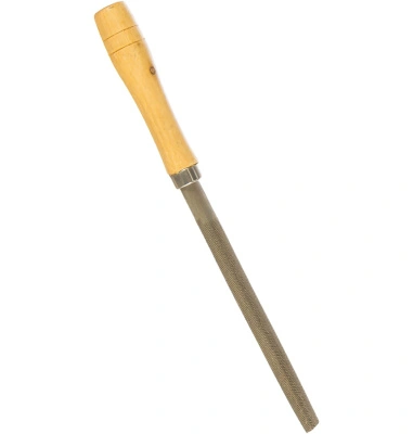 Напильник 150 мм трехгранный, деревянная рукоятка, №2 40-1-601