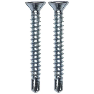 Саморез для монтажа окон с буром Стройбат, белый цинк, 3,9x19 мм (200 шт) купить в отделе магазина Экономстрой