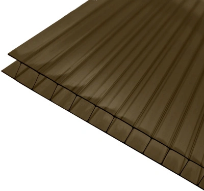 Поликарбонат сотовый 10 мм х 2,1 м х 12 м бронза купить в отделе магазина Экономстрой