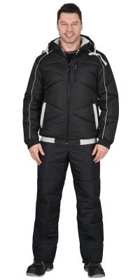 Куртка Имидж утепленная, черная, р.(М) 96-100/170-176