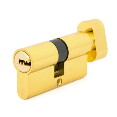 Цилиндровый механизм Palladium, ZN 60, C BK PB, золото, с вертушкой