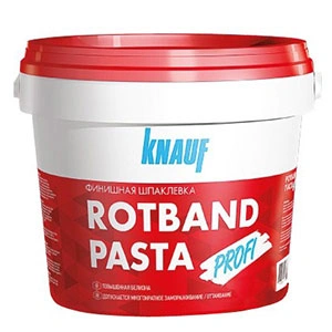 Шпатлевка Кнауф Ротбанд Паста Профи для финишного шпаклевания поверхностей и стыков 5 кг купить в отделе Готовые шпатлевки магазина Экономстрой