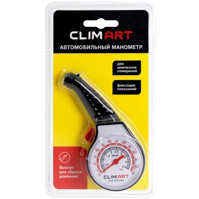 Манометр автомобильный Clim Art, стрелочный, пластиковый купить в отделе магазина Экономстрой
