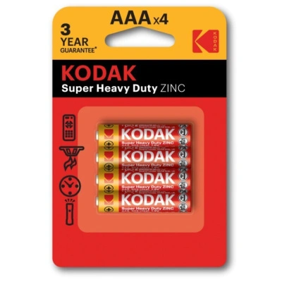 Батарейка солевая Kodak R03 Extra Heavy Duty / ААА, 1,5V (4 шт) купить в отделе магазина Экономстрой