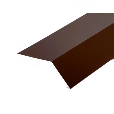 Планка карнизная 60х100 мм, 2 м, шоколадно-коричневая (RAL 8017)
