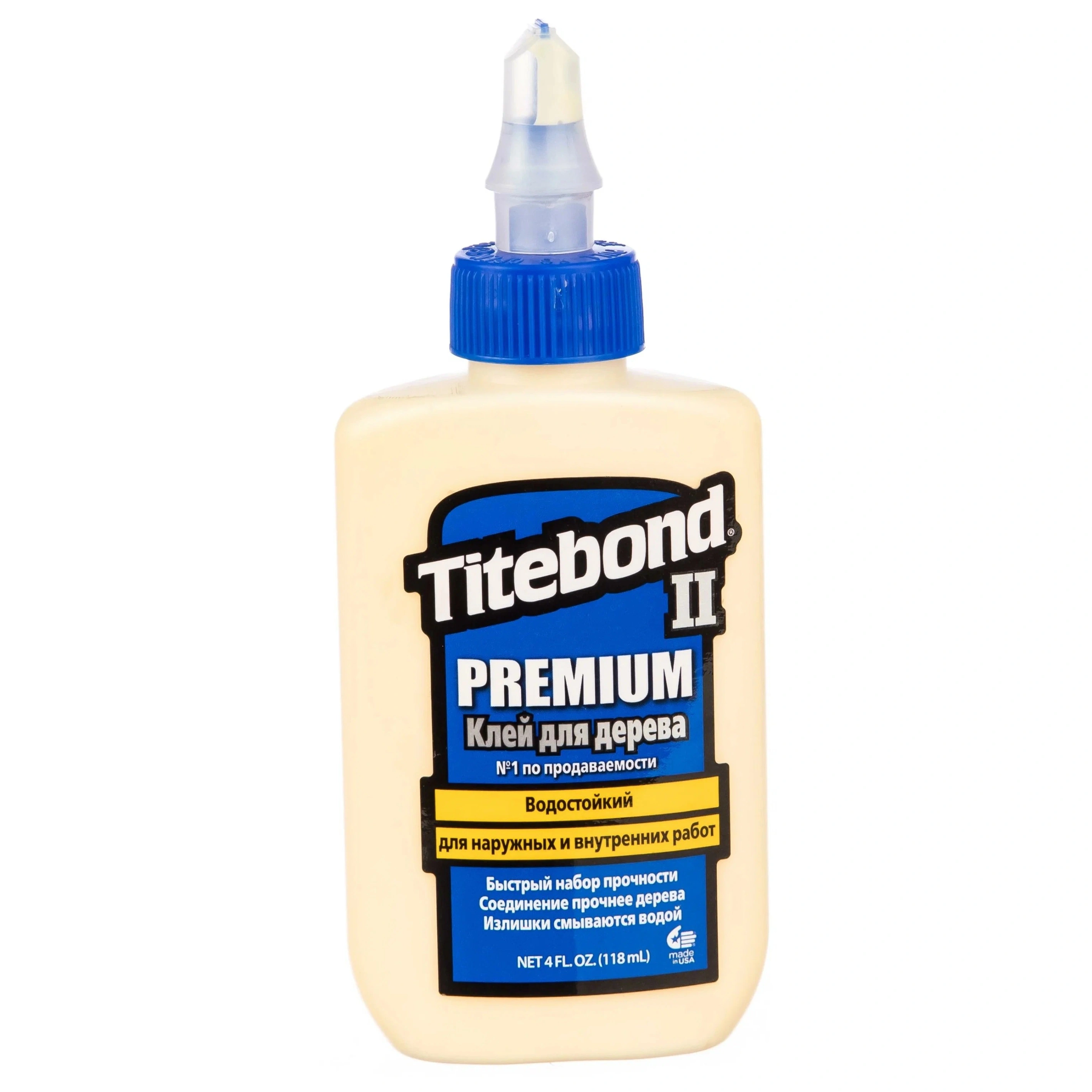 Клей столярный влагостойкий Titebond II Premium, 118 мл купить в отделе Клей по дереву магазина Экономстрой