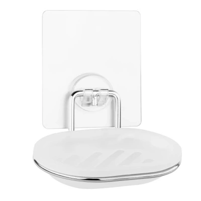 Мыльница для ванной настенная на силиконовом креплении пластиковая Kleber Lite KLE-LT036 купить в отделе магазина Экономстрой