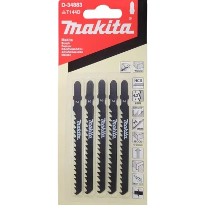 Пилка для лобзика по дереву Fast Makita D-34883, 100х1,2 мм, 6TPI, 5 шт купить в отделе магазина Экономстрой