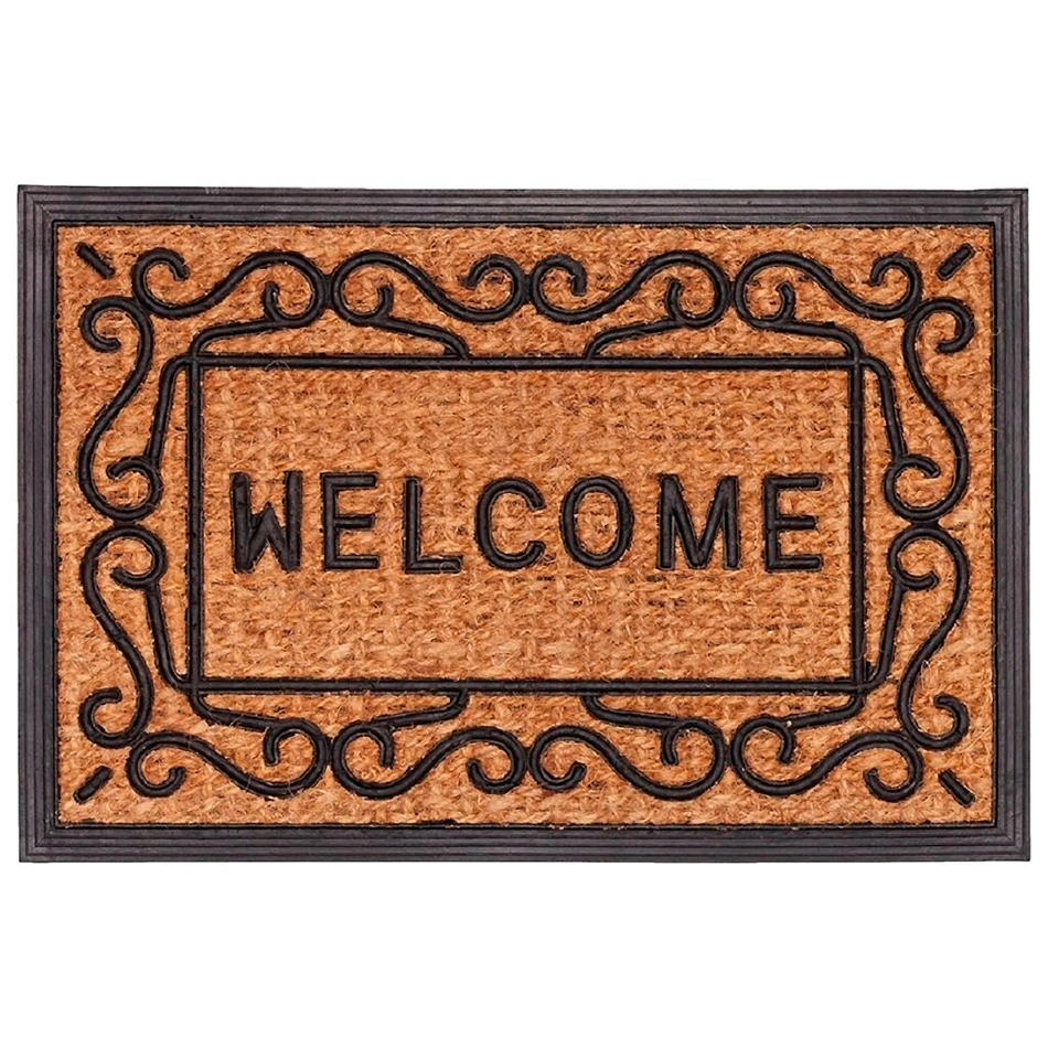 Коврик придверный Blabar Valkommen кокосовый, 40х60 см, коричневый купить в отделе Коврики придверные магазина Экономстрой