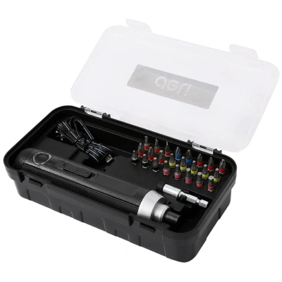 Аккумуляторная отвертка с прямой ручкой Deli DL-DP04-E1B2 + набор бит (24 шт) купить в отделе магазина Экономстрой