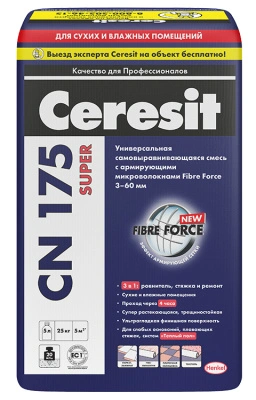 Наливной пол универсальный самовыравнивающийся Ceresit CN 175 25 кг купить в отделе магазина Экономстрой