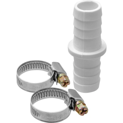 Соединитель в комплекте с хомутами для сливных шлангов, 19х19, MP-У ИС.131467 купить в отделе магазина Экономстрой