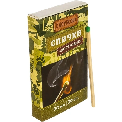 Спички костровые Boyscout 61029, 90 мм (30 шт) купить в отделе магазина Экономстрой