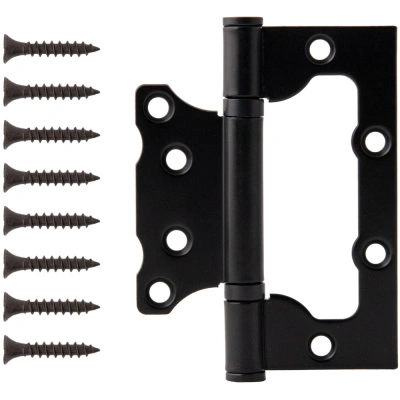 Петля накладная Code Deco, черный, матовый, B2-BLM, 100х75х2,5 мм купить в отделе магазина Экономстрой