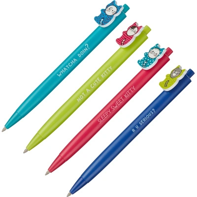 Ручка шариковая автоматическая M&G So Many Cats, 0,7 мм (линия 0,5 мм) купить в отделе магазина Экономстрой