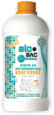 Средство для бассейна Коагулянт Быстрый, 1 л BIOBAC BP-KO купить в отделе магазина Экономстрой