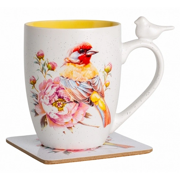 Кружка Spring Bird с костером, 340 мл купить в отделе Кружки, стаканы и бокалы магазина Экономстрой