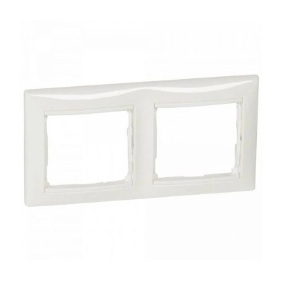 Рамка 2 поста белая VALENA (индивидуальная упаковка) (694241) купить в отделе магазина Экономстрой