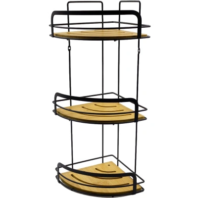 Полка угловая, бамбук, 3-ярусная купить в отделе магазина Экономстрой