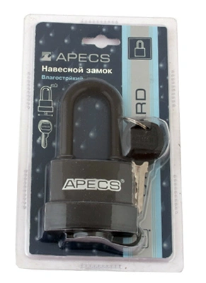 Замок навесной Apecs PDR-50-55 L (всепогодный) купить в отделе магазина Экономстрой