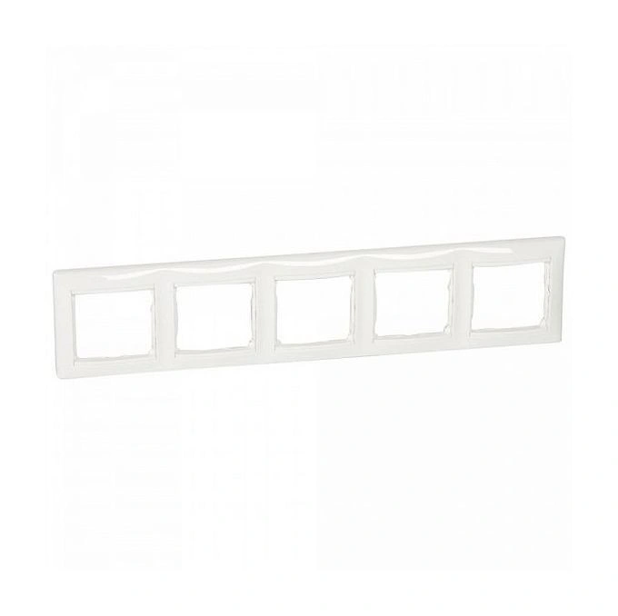 Рамка 5 постов, белая, VALENA (индивидуальная упаковка) (696744) купить в отделе Рамки, суппорты магазина Экономстрой