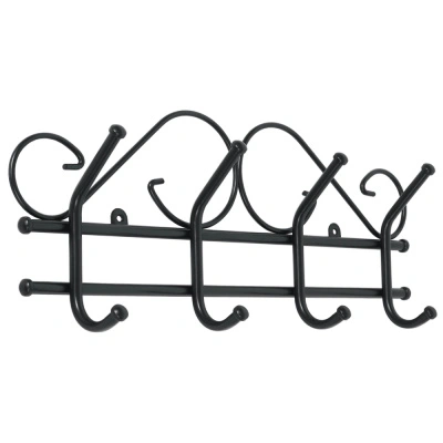 Вешалка настенная Ажур, 4 крючка, черный купить в отделе магазина Экономстрой