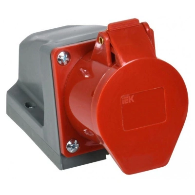 Розетка кабельная IEK, 16А, 3Р+N+Е, IР44, 380В купить в отделе магазина Экономстрой