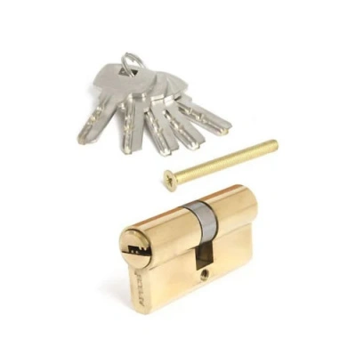 Цилиндровый механизм Apecs SM-60-G, ключ/ключ, золото