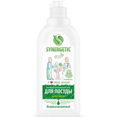Средство для мытья посуды и фруктов Synergetic, алоэ, 500 мл купить в отделе магазина Экономстрой