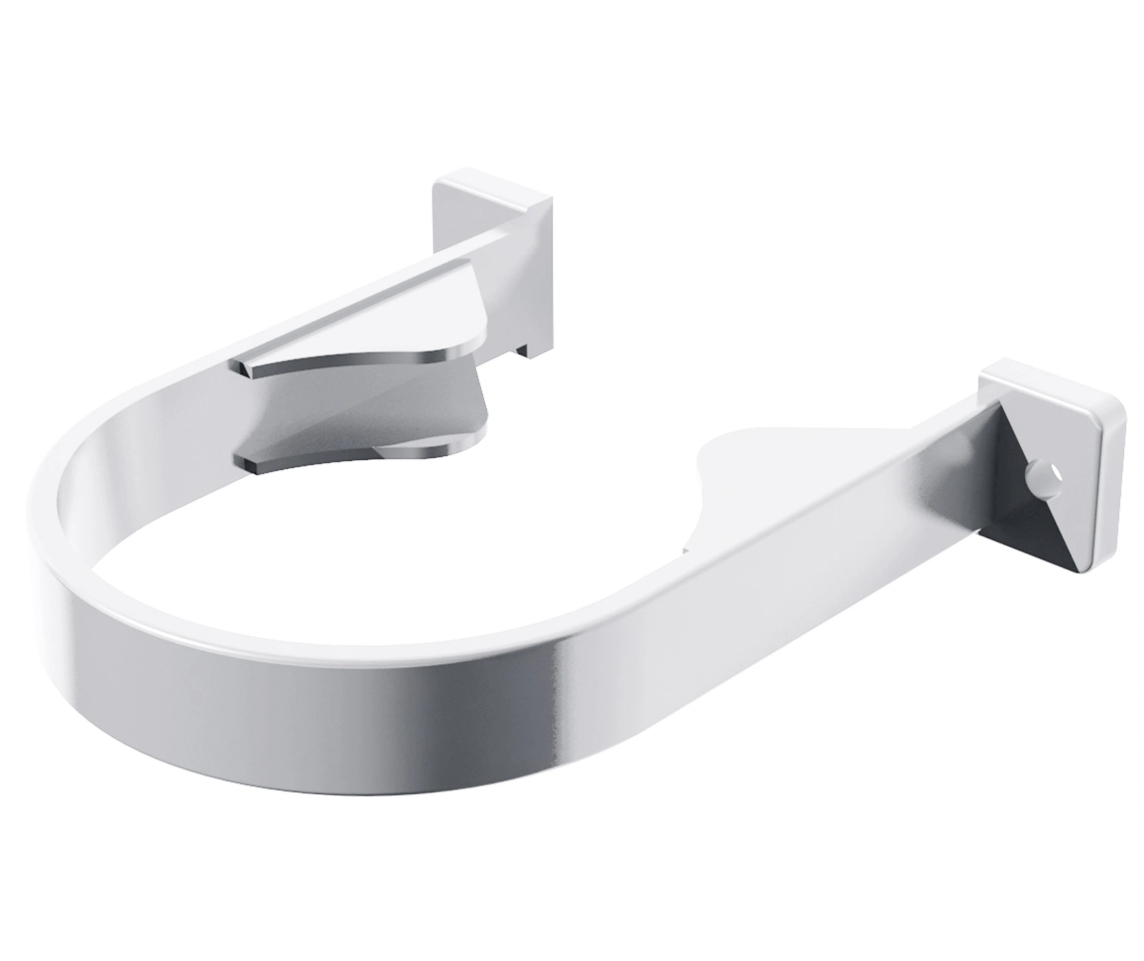 Хомут для крепления труб ТЕХНОНИКОЛЬ ПВХ 80 мм, белый купить в отделе Водосточные системы магазина Экономстрой