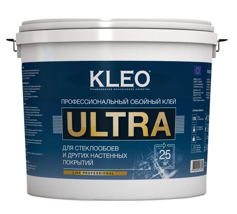Клей для стеклообоев KLEO ULTRA 50 10л от магазина Экономстрой