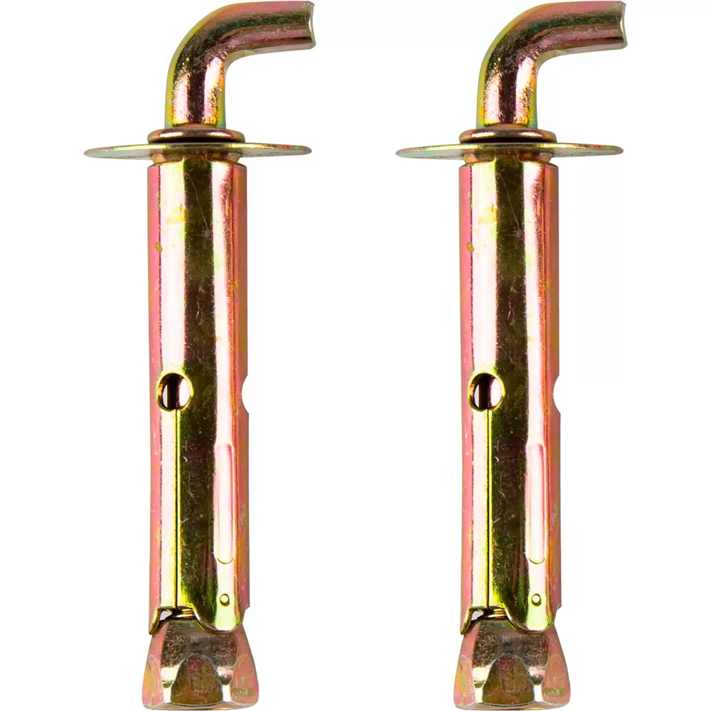 Анкер-крюк для бойлера, желтый цинк, 10x65 мм (2 шт) купить в отделе Анкера и болты анкерные магазина Экономстрой