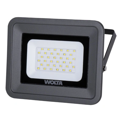 Светодиодный прожектор Wolta WFL-30W/06, 30 Вт, 5700К, IP65, 2700 Лм, серый купить в отделе магазина Экономстрой
