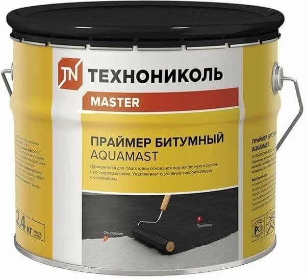 Праймер АguaMast битумный 3 л (2,4 кг) 420930 купить в отделе Битумная гидроизоляция магазина Экономстрой