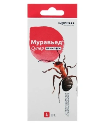 Ловушка-приманка от муравьев Муравьед Супер, 4х1,5 г купить в отделе магазина Экономстрой