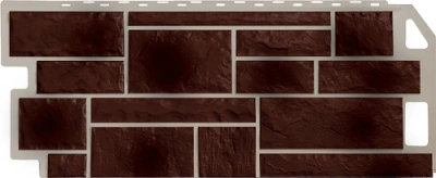 Фасадная панель FineBer Камень 1137х470 мм (0,46 м2) коричневый