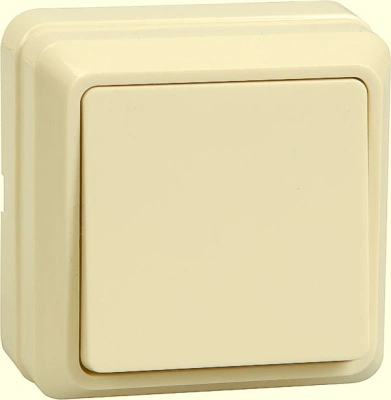 Выключатель 1 клавишный 10А о/у кремовый ВС20-1-0-ОКм ОКТАВА