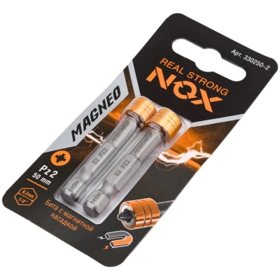 Бита с магнитной насадкой Nox Magneo (2 шт; Pz2х50 мм; Е6.3), 330250-2 купить в отделе магазина Экономстрой